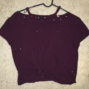 Purple Crop Top